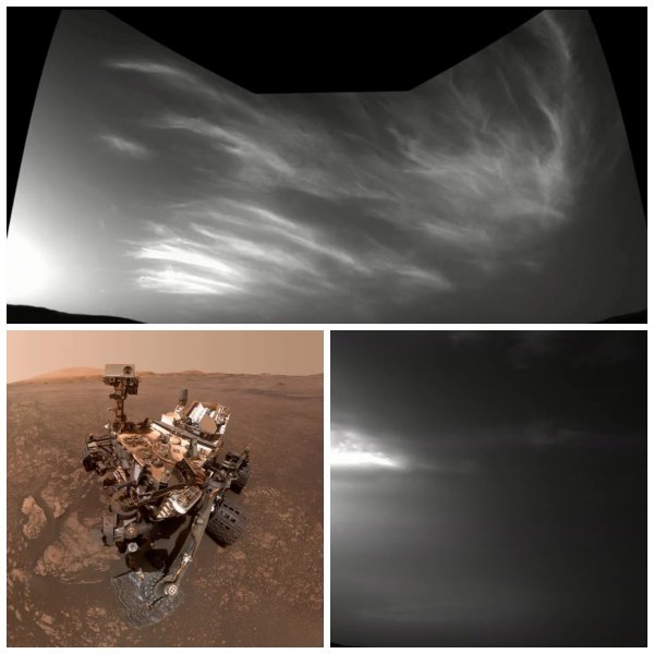 NASA опубликовала первые фото облаков на Марсе