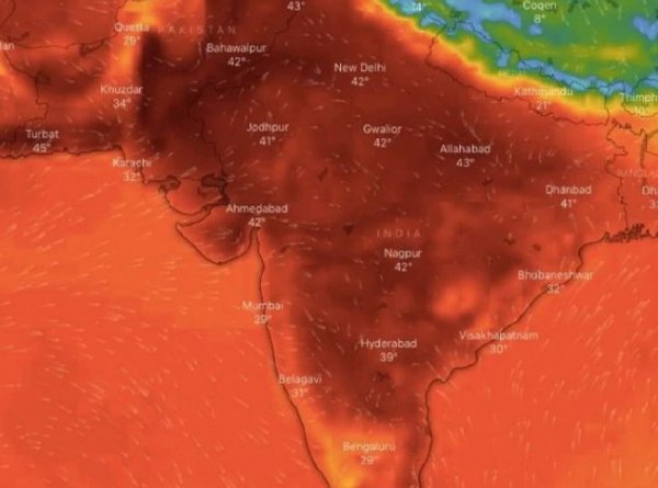 200 млн сварятся заживо: Индию накрыли +50°C и температура продолжает расти