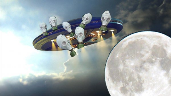Нибиру засасывает Луну - Инопланетяне эвакуируются
